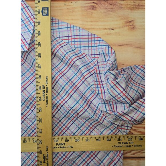 Tommy Hilfiger Mens Long-Sleeve Multicolor Cotton Shirt XL - Picture 6 of 6